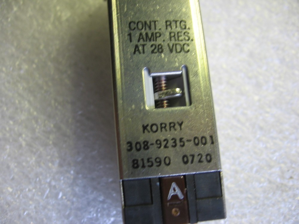 Korry Electronics Full Capacity 28VDC Push Button Display Indicator 308-9235-001