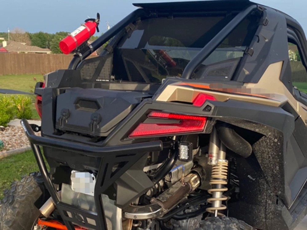 Universal Vehicle Adjustable Quick Release Roll Bar Fire Extinguisher Mount H...