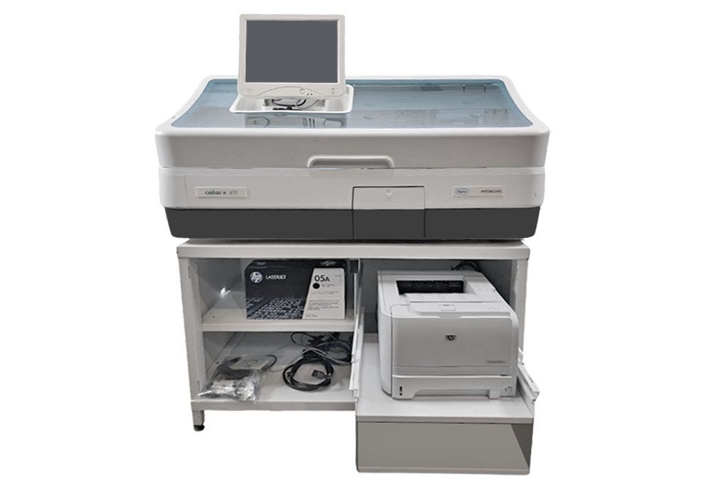 ROCHE COBAS E 411 IMMUNOASSAY ANALYZER