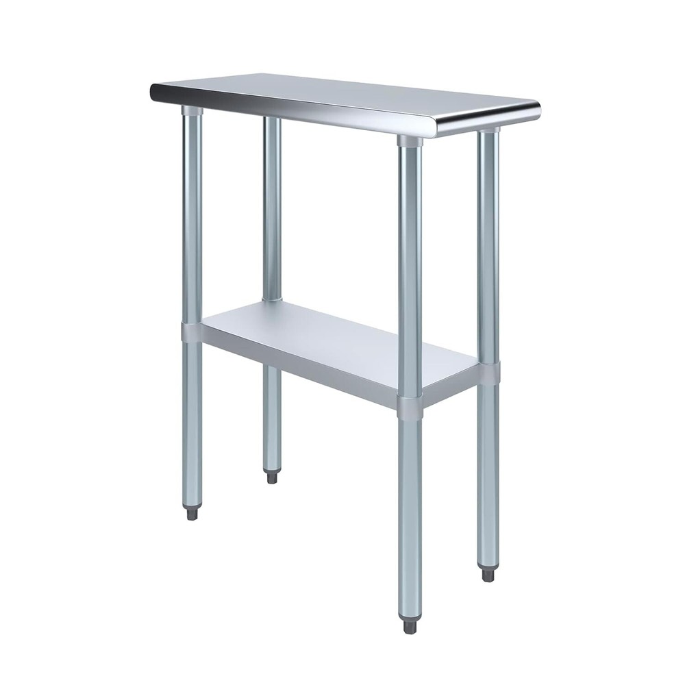 Commercial Kitchen Prep & Work NSF Steel Table 30"x12" (Deep x Long) Undershelf