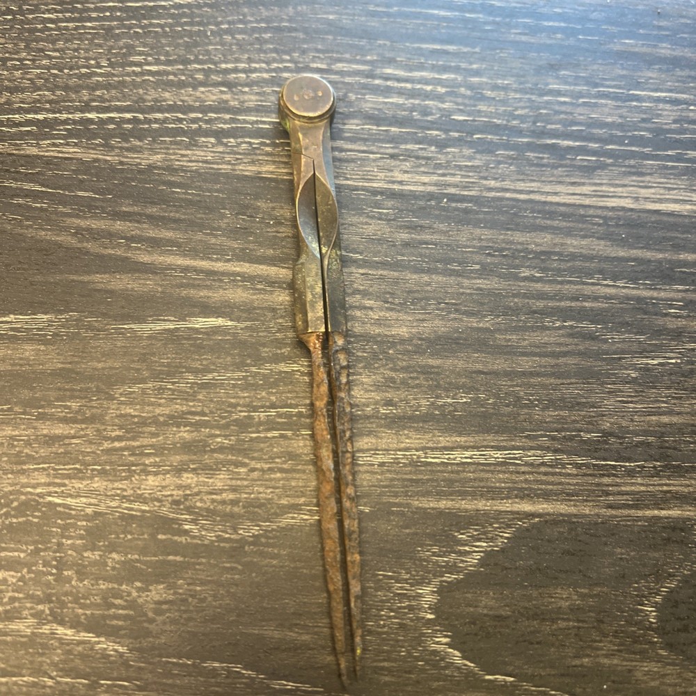 Vintage Drafting Tool Divider Corroded Damages
