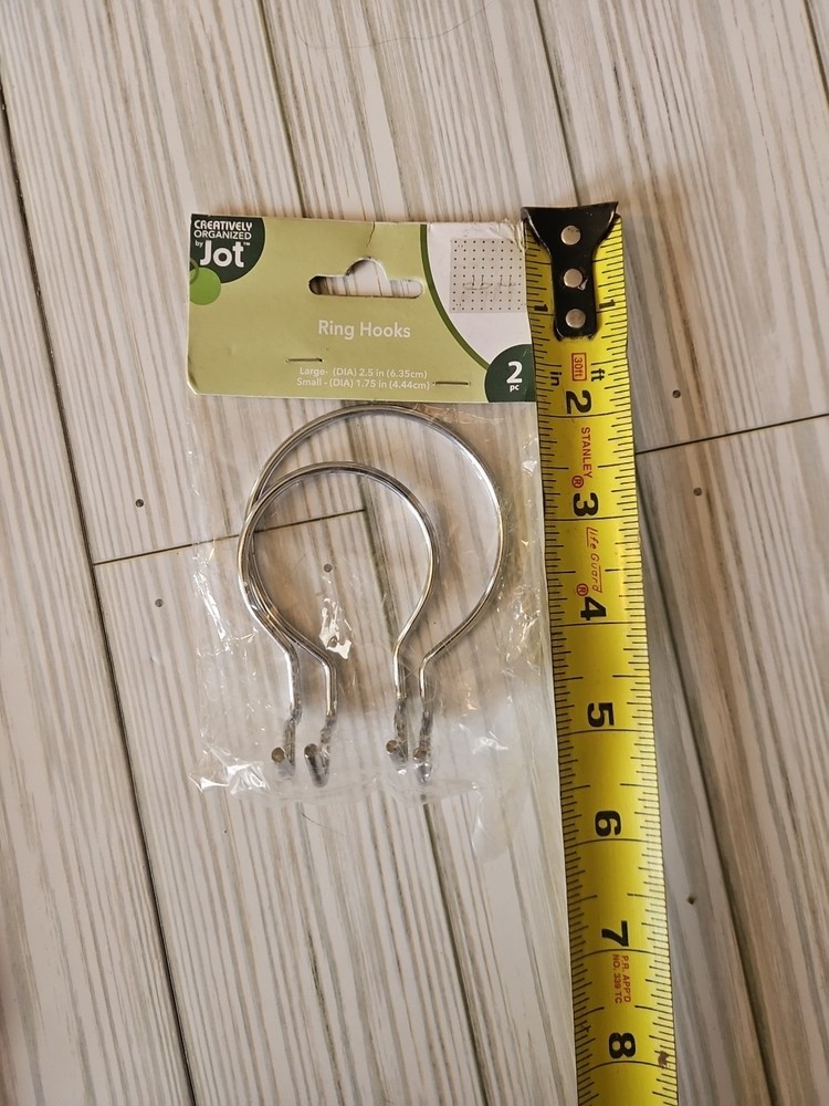 Lot 5 Creatively Organized by Jot Pegboard Black Plastic & Loop Hooks Rectangle