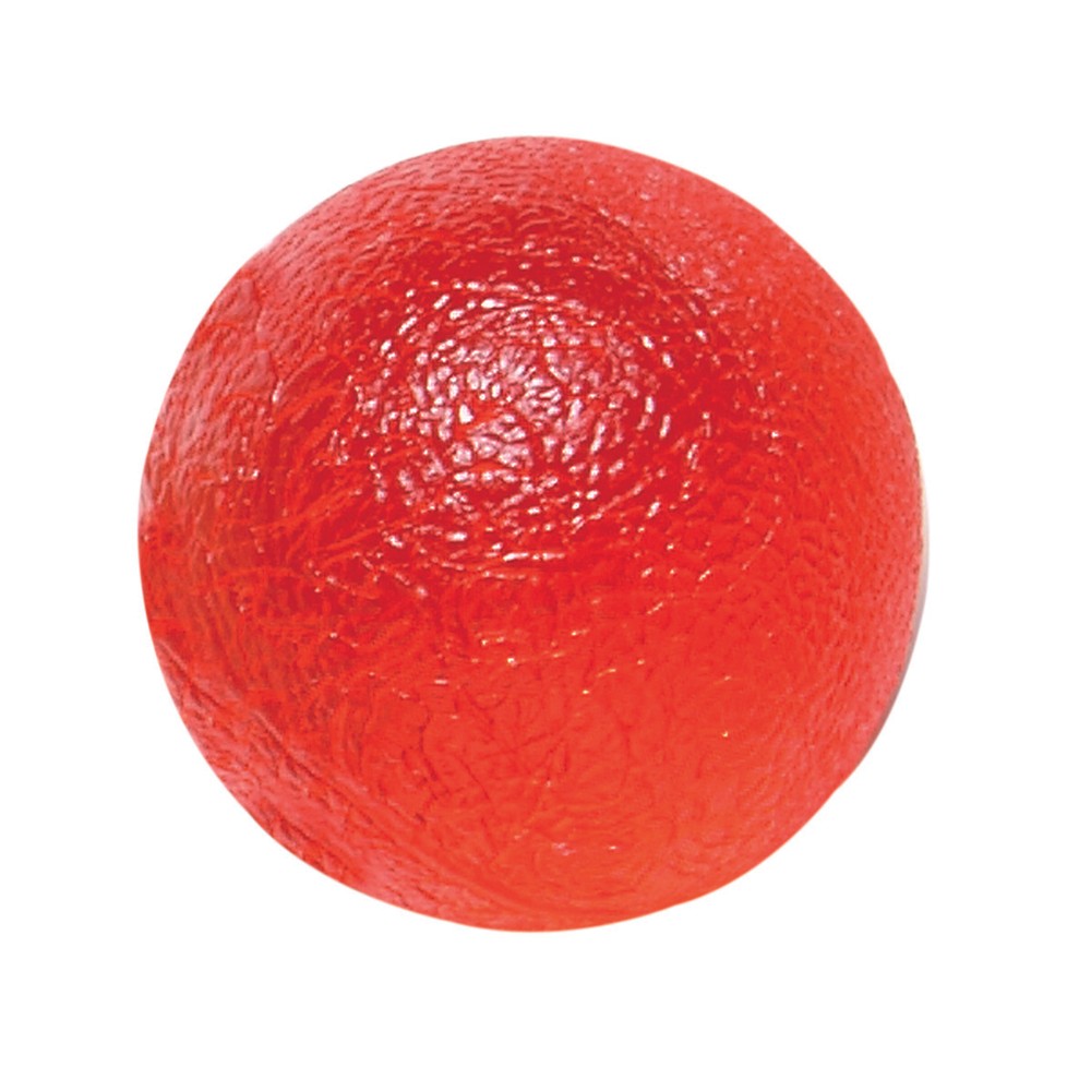 CanDo Gel Squeeze Ball, Standard Circular, Red (Light)