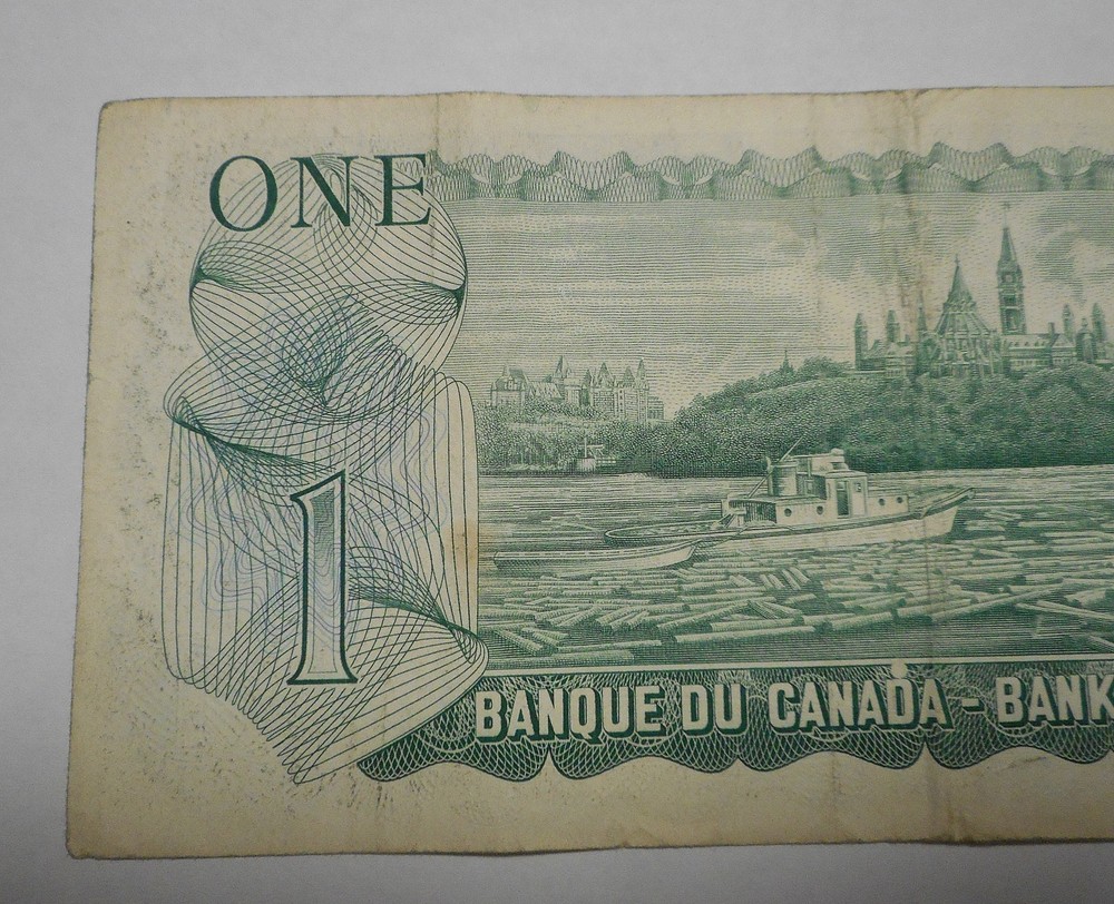 2 1973 One Dollar Notes Bills Canada Lot
