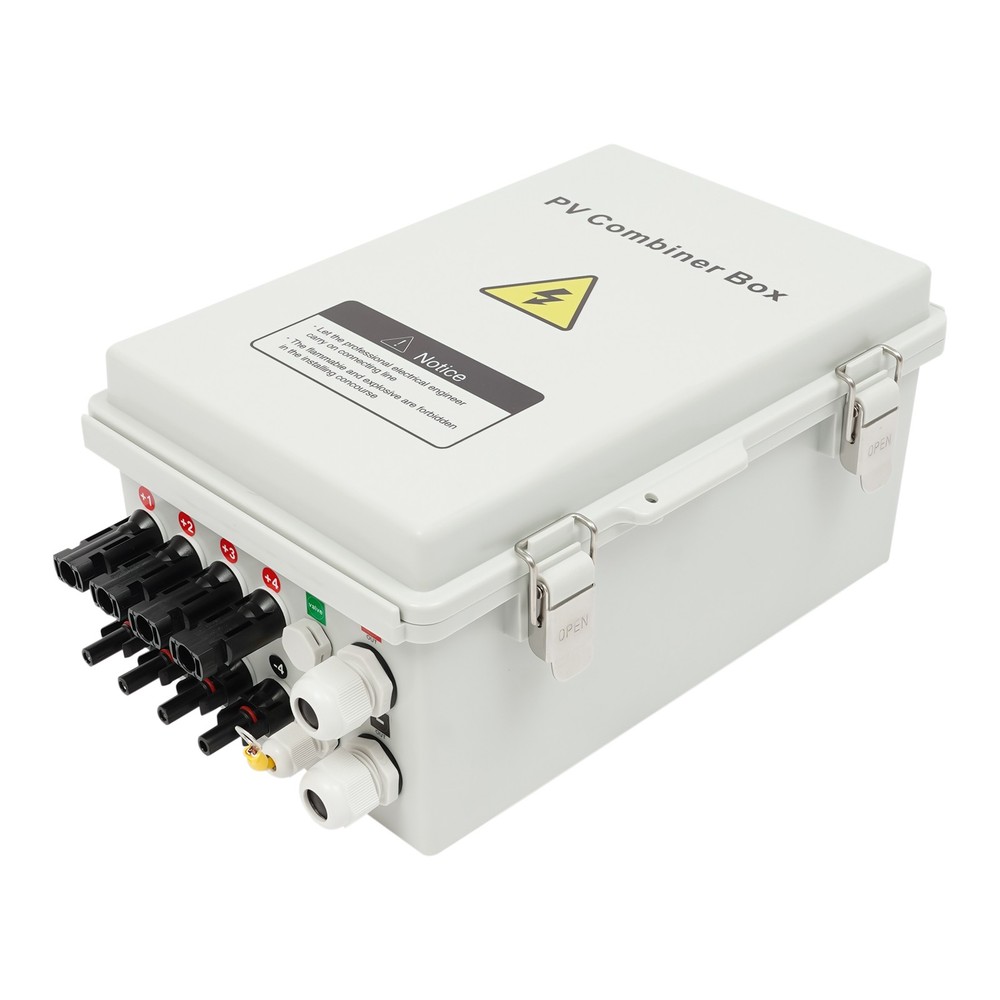 4String Solar PV Combiner Box 63A Circuit Breaker Solar Panel System Waterproof