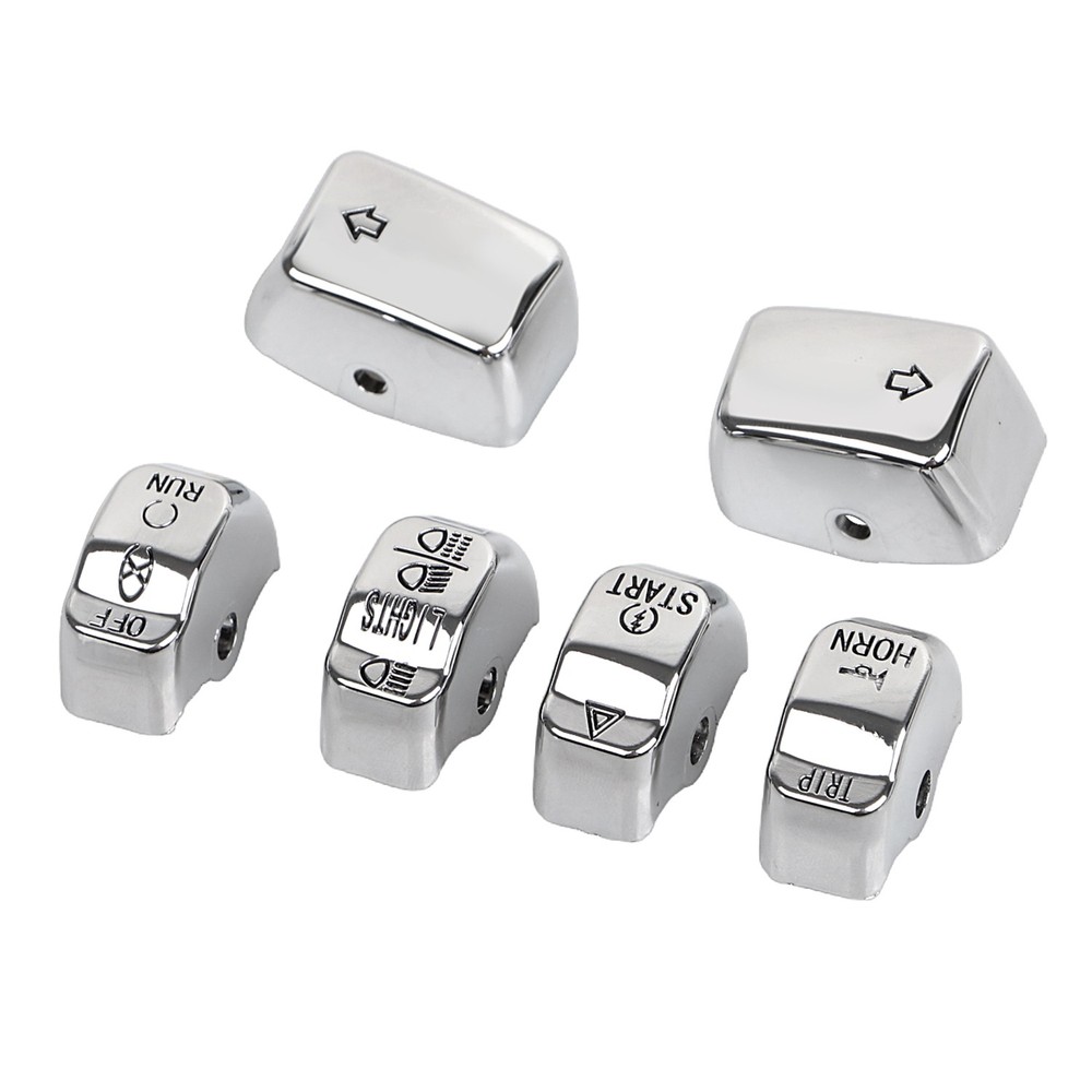 ABS Plastic Hand Control Switch Housing Button Cap For Harley Dyna Softail US