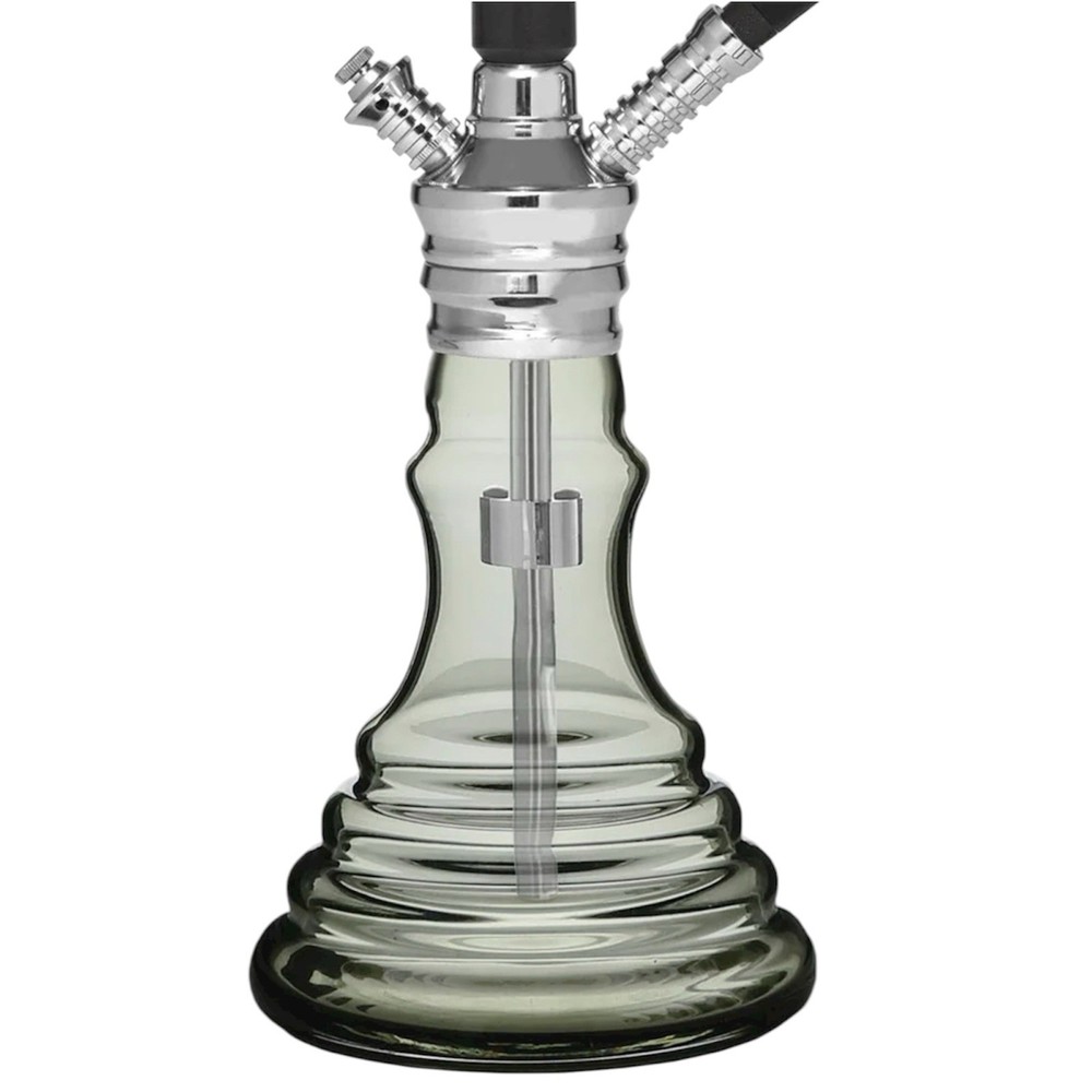 MYA BEYA 22” Hookah – Black/Gray– MX Function – Premium Glass Base