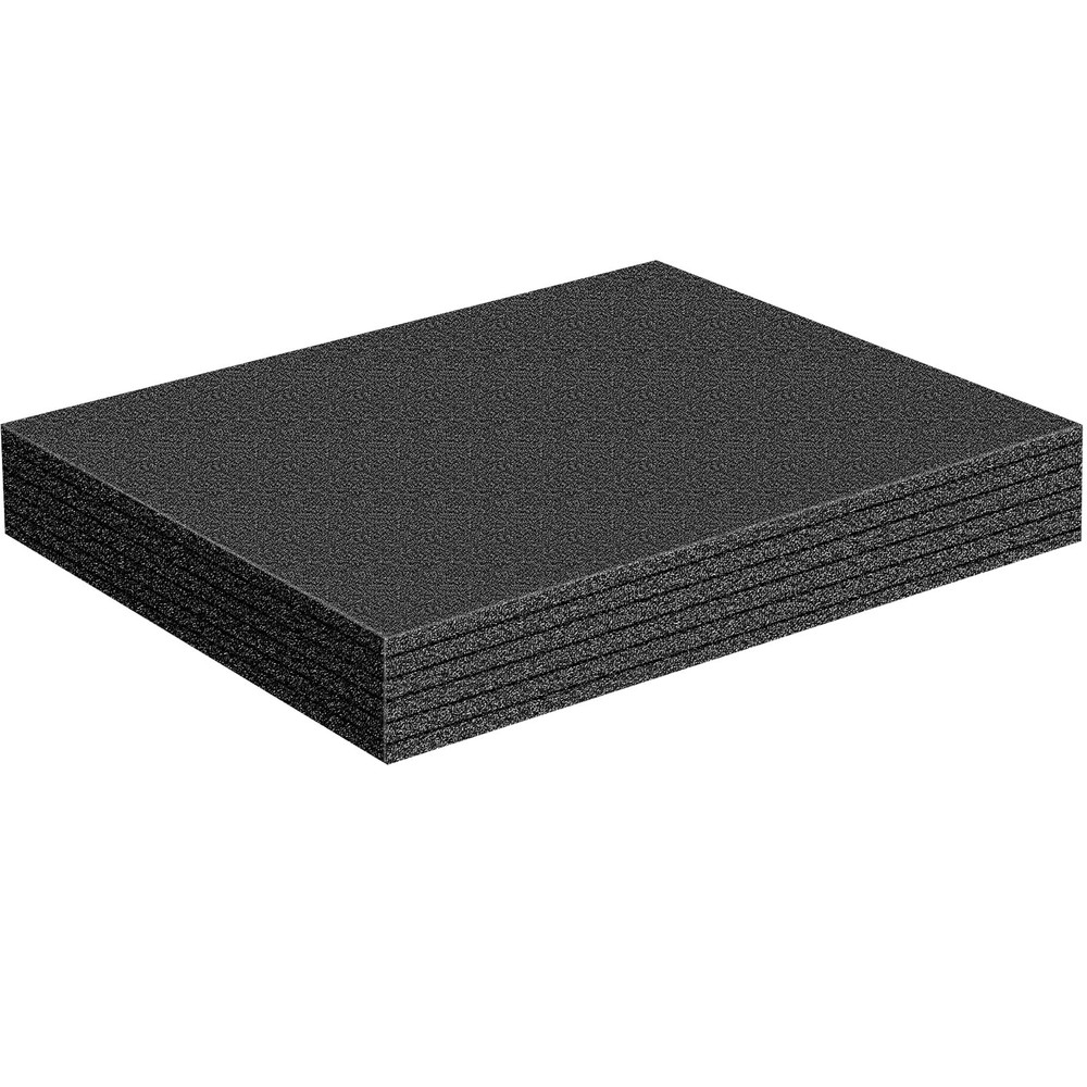 1 Pcs Polyethylene Foam Sheets Cuttable Padding Inserts Black 16x12x2 Inch