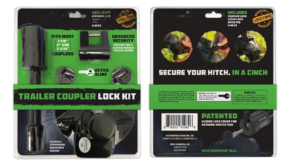 Trailer Coupler Lock Kit with Hitch Pin