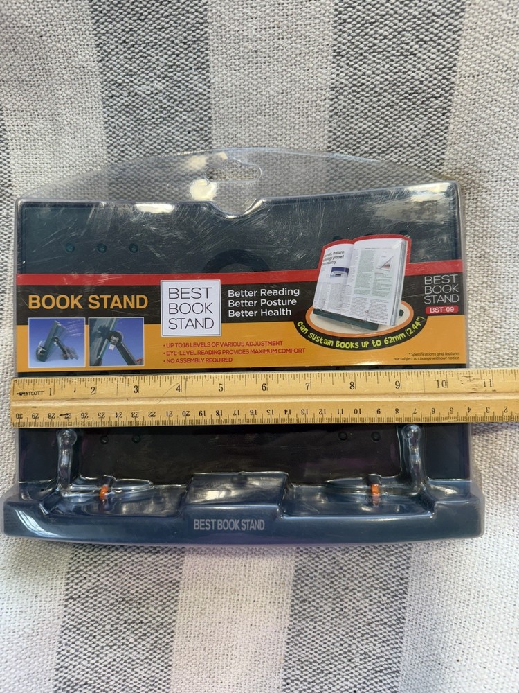 Green Portable Reading Stand Book Holder 180° Adjustable Document Cookbook Table