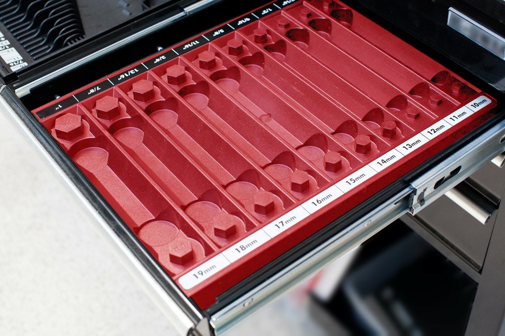 Tool Sorter Socket Organizer - Red
