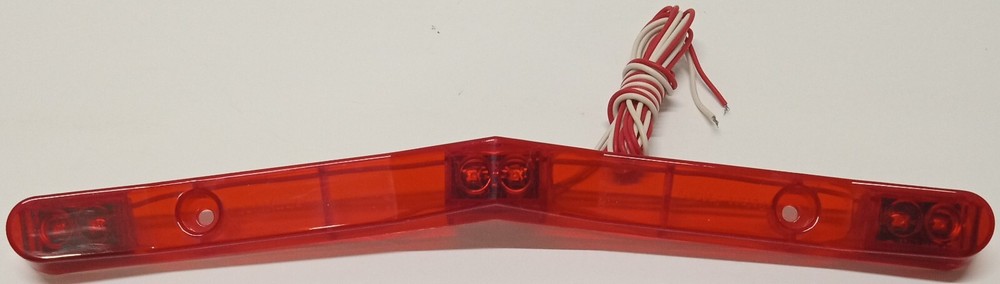 Jammy V-Shaped Led Id Bar Light With 7 Degree Bend For Marine Trailers