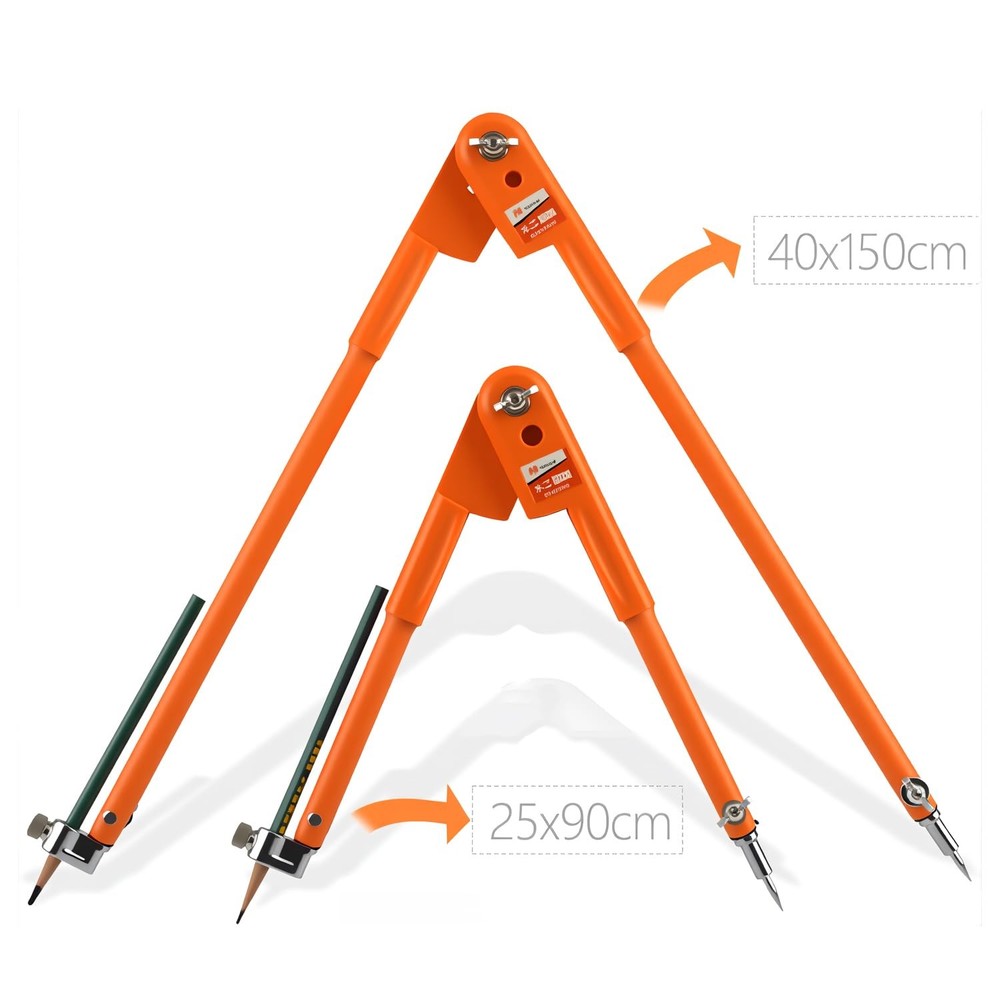 Professional Woodworking Compass Pencil Marking Compass Circle Maker Scriber ...