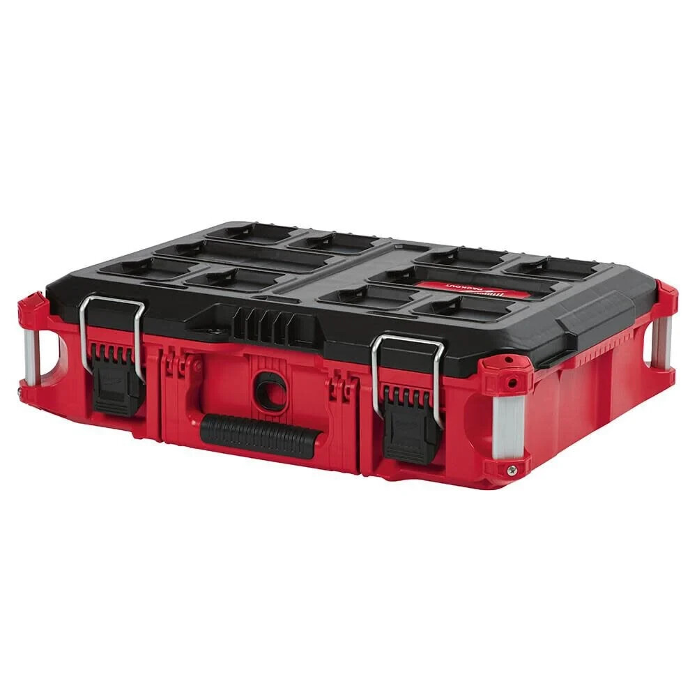 MILWAUKEE PACKOUT 22 In. Medium Red Tool Box with 75 Lbs. 48-22-8424