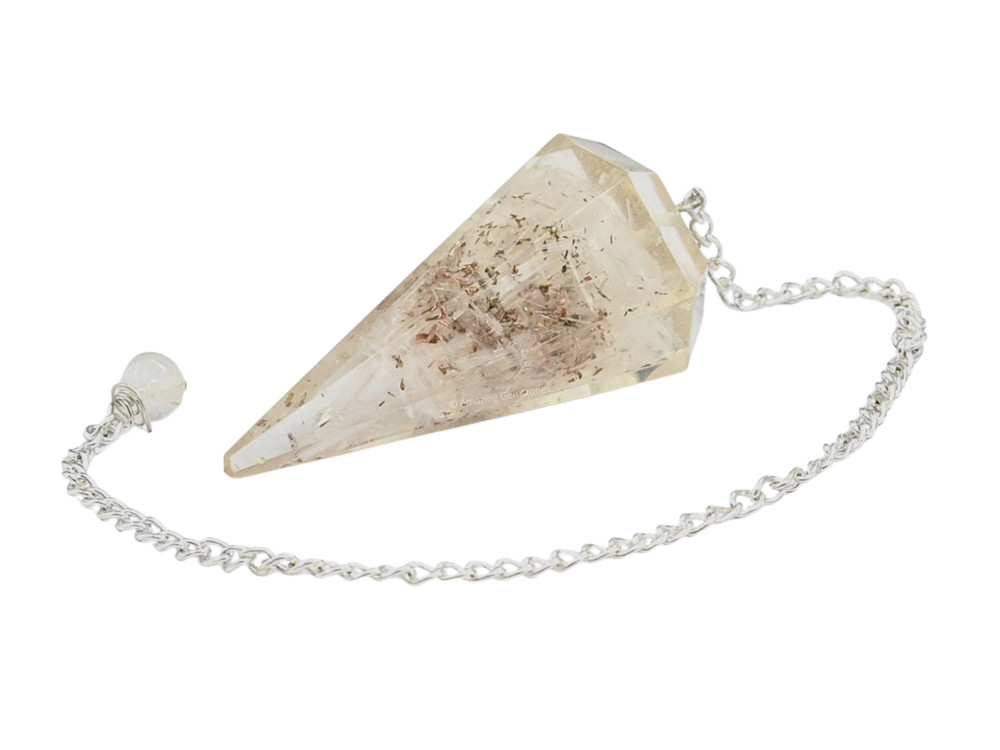 Selenite Orgone Pendulum