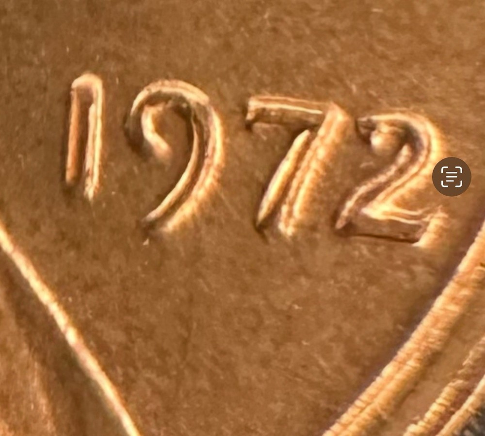 1972 Lincoln Cent Tilted Collar/Misalign/Railroad/Date Double Dual Error’s A-386