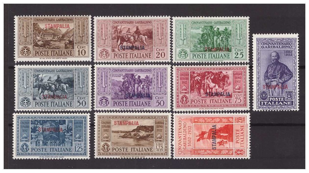 Egeo 1932 - Stampalia - Garibaldi New Series * MH