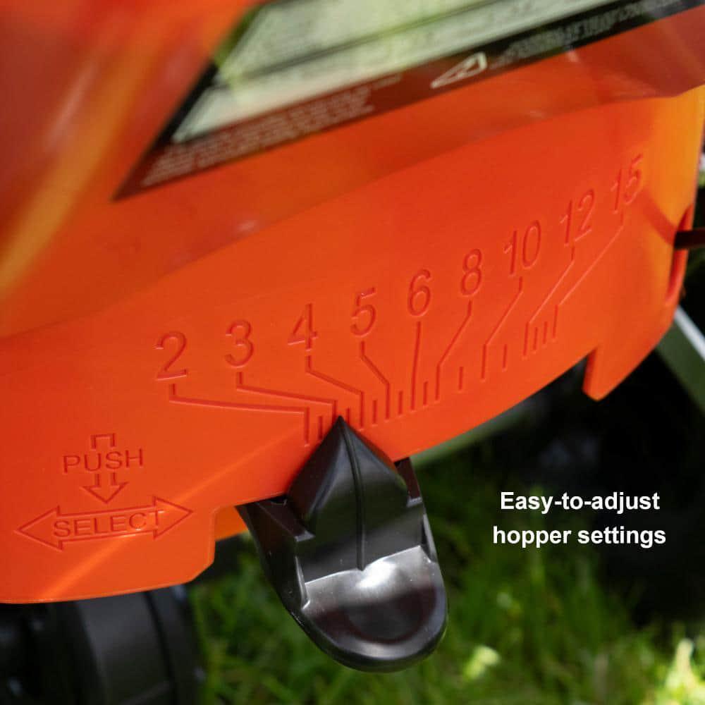 Lawn Spreader 60 lbs. Consistent Distribution Large Spread Hopper Heavy-Duty