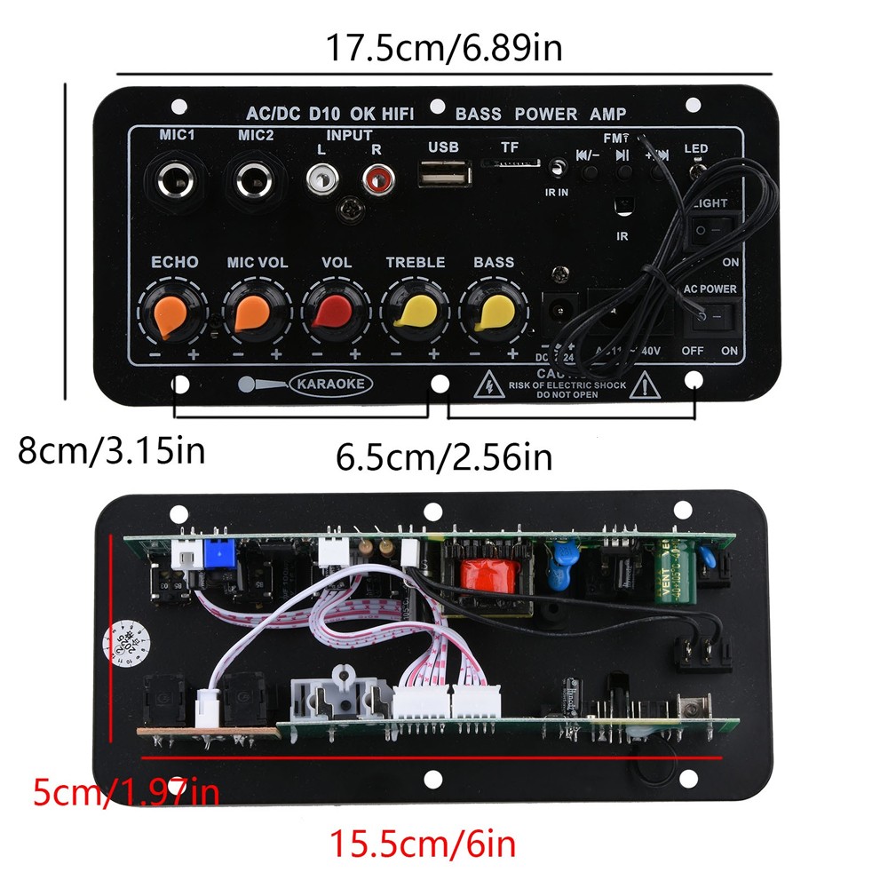 Versatile Audio Amplifier Decoder Board BT 5.0 TF/U MP3/WMA/WAV Audio Settings
