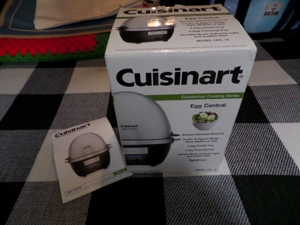 Cuisinart Egg Central Cooker MODEL# CEC-10 ( USED ONCE ONLY) COMPLETE!
