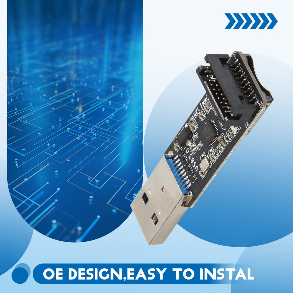 For EMMC-ADAPTER V2 USB 3.0 Card Reader for EMMC Module Micro- TF6447