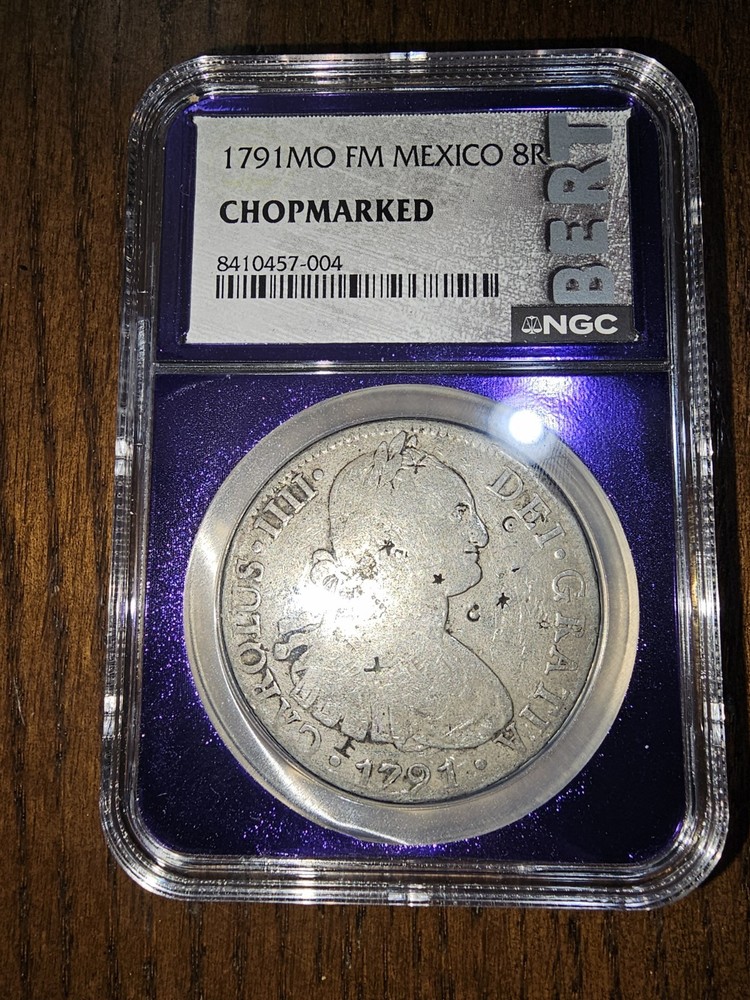 1791MO FM Mexico 8R CHOPMARKED NGC