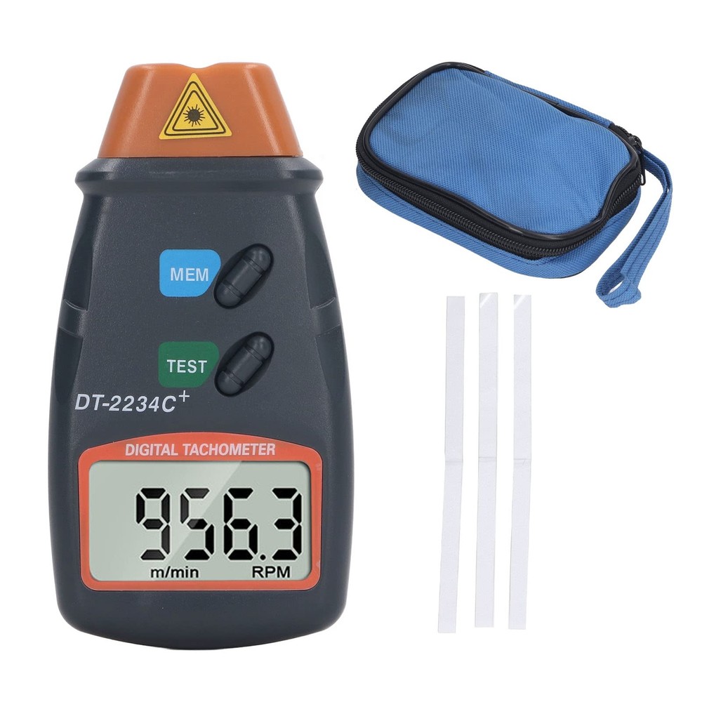 RPM Tachometer Quick Sampling LCD Display Auto Reset Digital Tachometer Non 2...