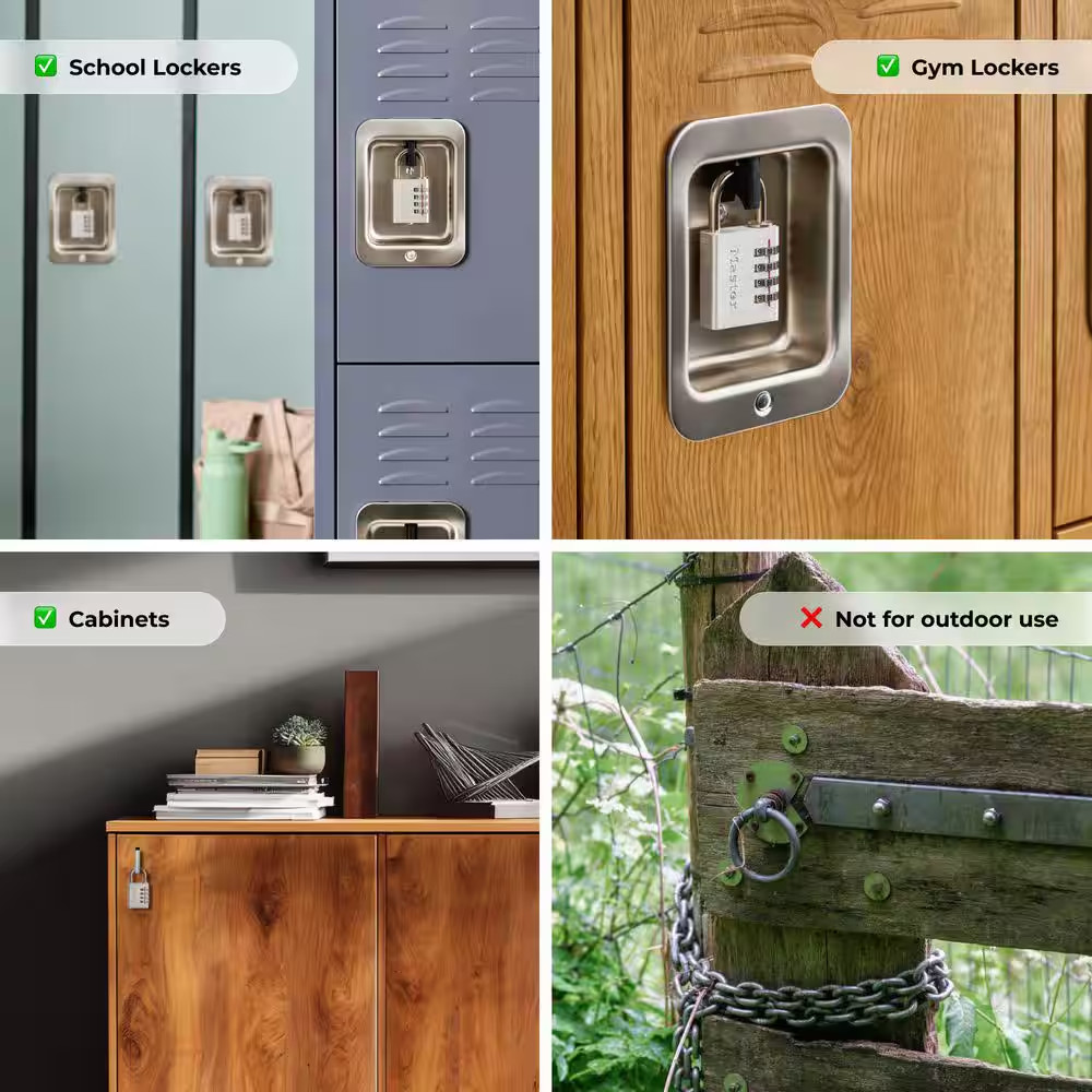 Combination Lock, Resettable 4-Dial