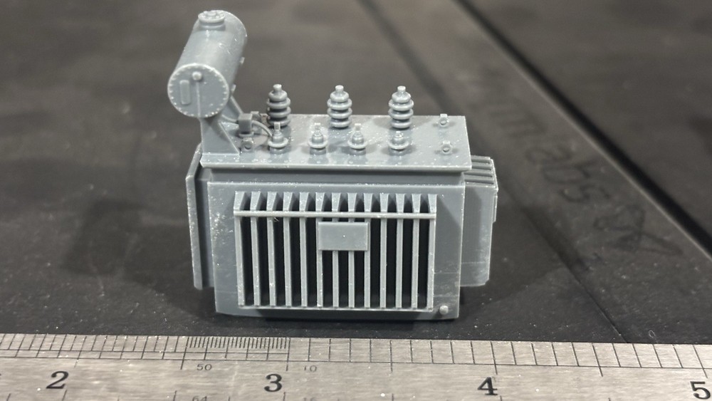 HO scale Medium Transformer W/Oil Tank By Focus Creative Studio ￼