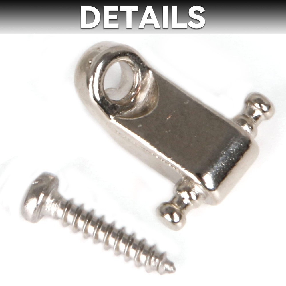 Bstinay 20pcs Sturdy Electric Guitar Roller String Retainers Trees Silver
