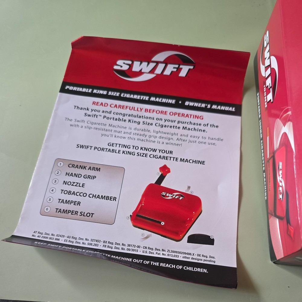 Swift Portable King Size Cigarette Machine