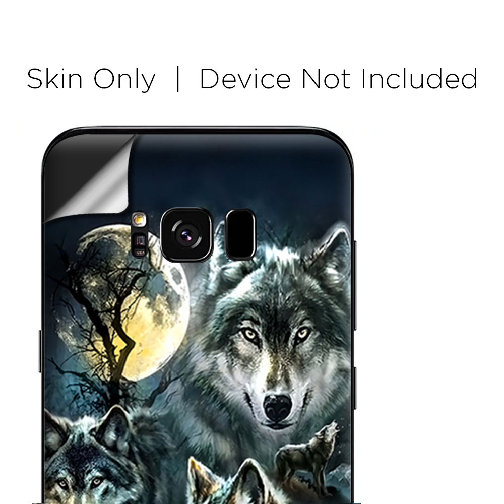 Skins Decals for Samsung Galaxy S8 - 3 Wolves Moonlight