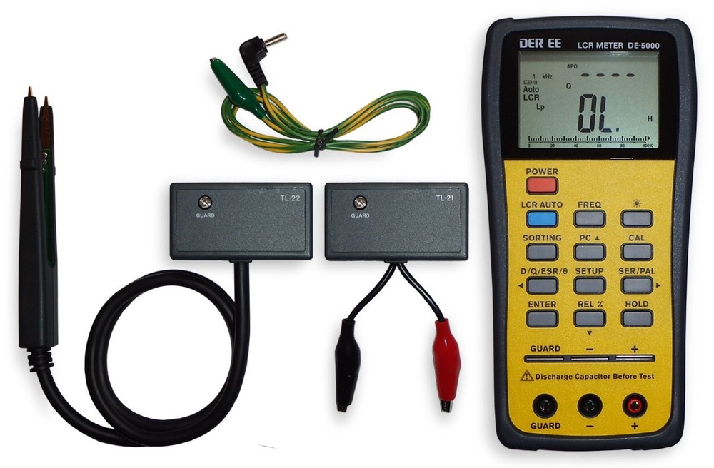 DE-5000 Handheld LCR Meter black