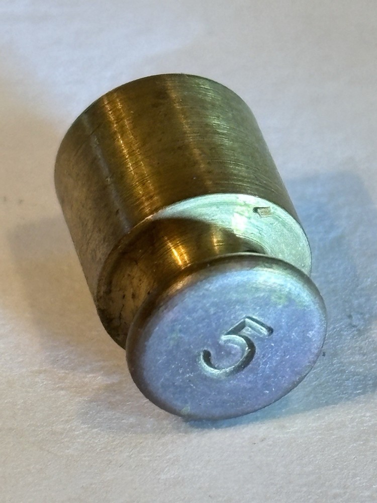 5g Replacement Brass Scale Weight Vintage #1
