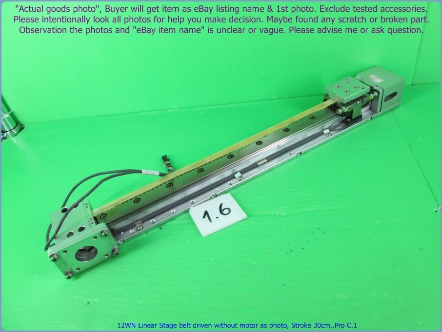 Linear Belt drivenbelt driven w/o motor as photo, Stroke 30cm.,Mini CNC