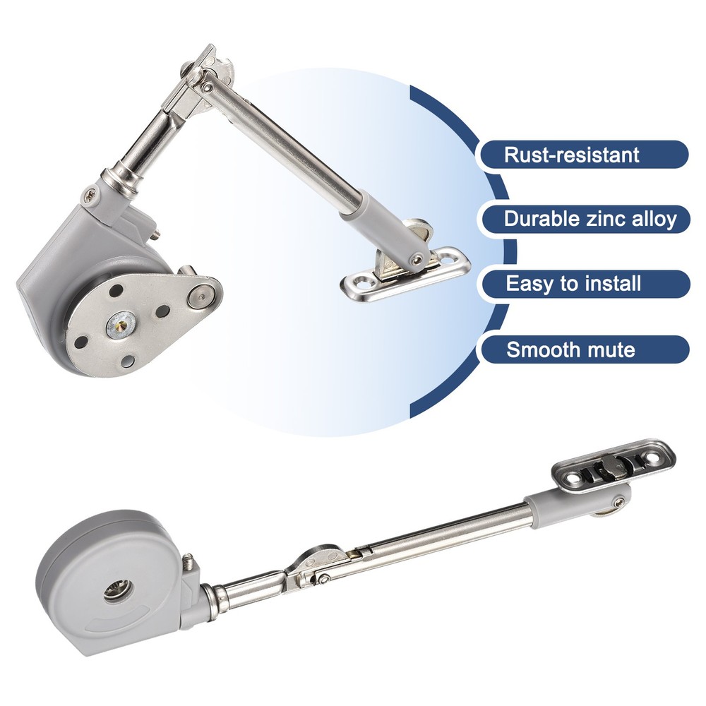 2pcs Slow Closed Zipper Support Lid Stay #2