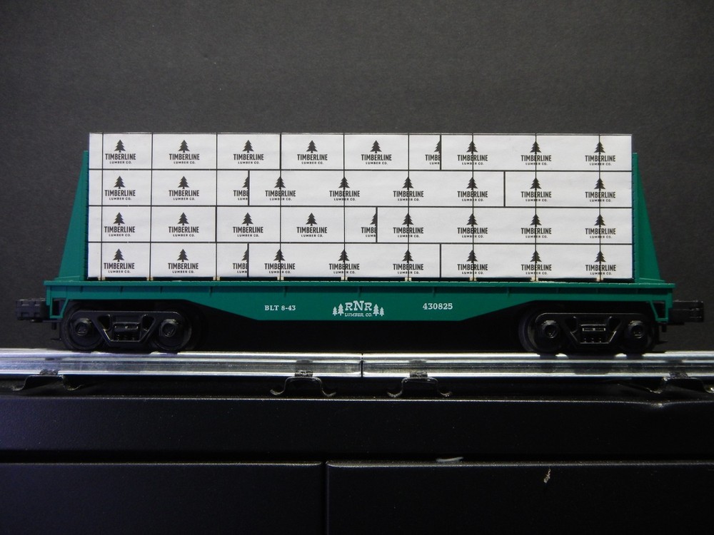 Solid Wood Wrapped Lumber Load for O Scale 40' Bulkhead