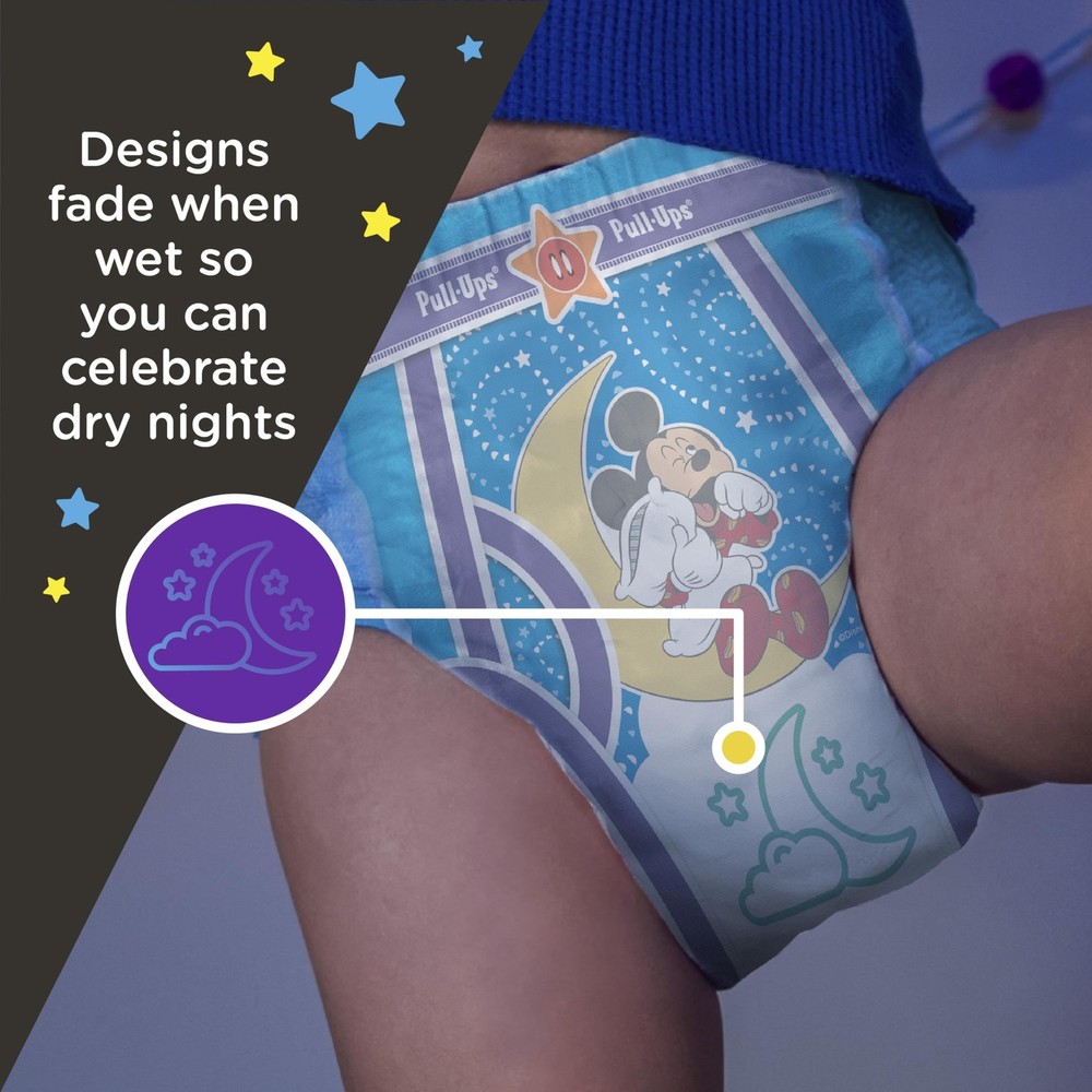 Pull-Ups Boys' Night-Time Potty Training Pants, Size 5T-6T, Multi-colored