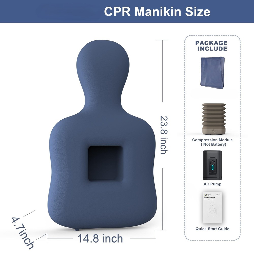 CPR Manikins, Inflatable CPR Mannequin, CPR Dummy with Compression Feedback D...
