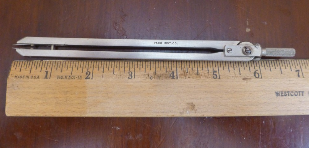 Rare Vintage Drafting Compass-Park Inst. Co.