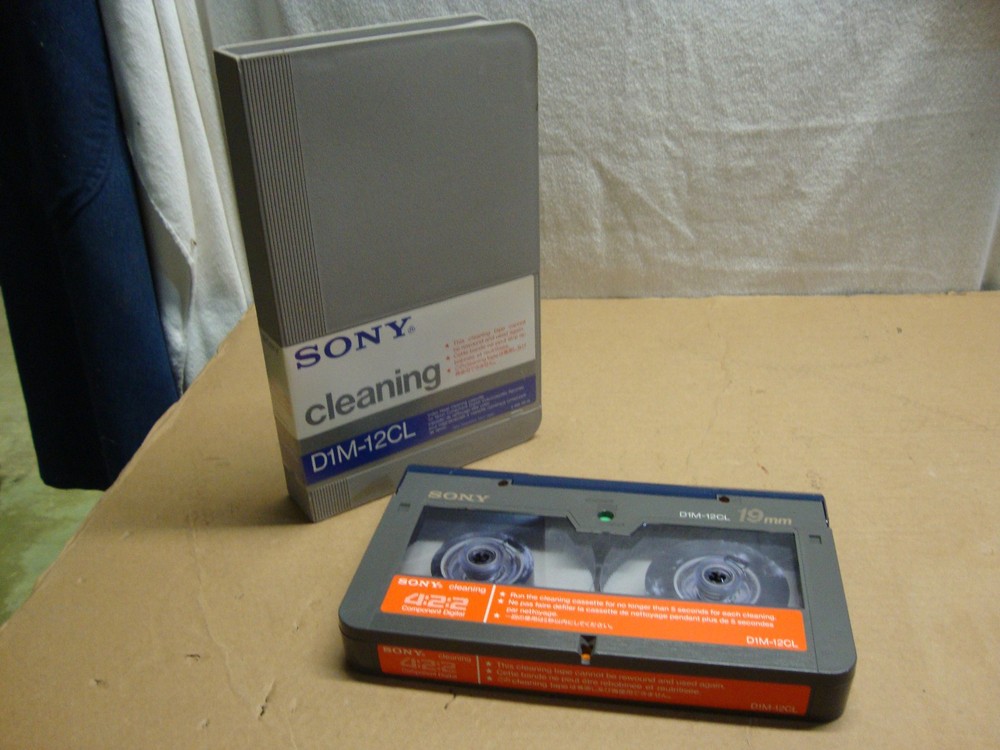 Sony D1M-12CL 4:2:2 Component Digital Cleaning Tape