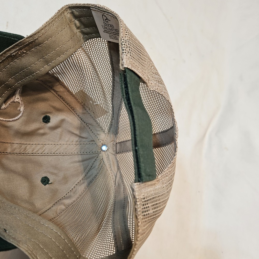 Ducks Unlimited Cap Green and Tan mesh back With tags
