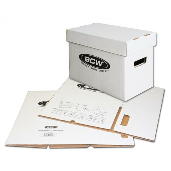 15 BCW Short Cardboard Comic Book Storage Boxes box each holds 150-175 comics