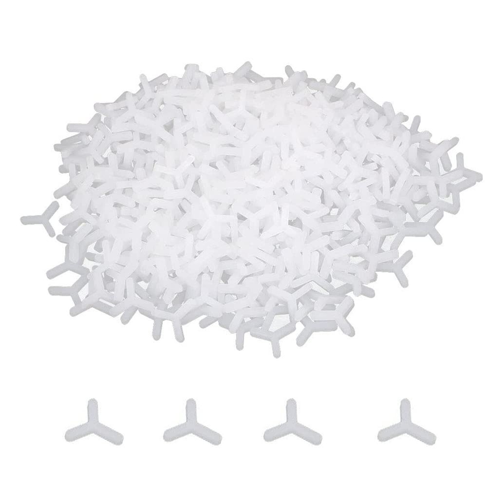 Tile Spacers,Wall Floor Tile Plastic Y Type Spacers Tiling Tools 3mm White 10...