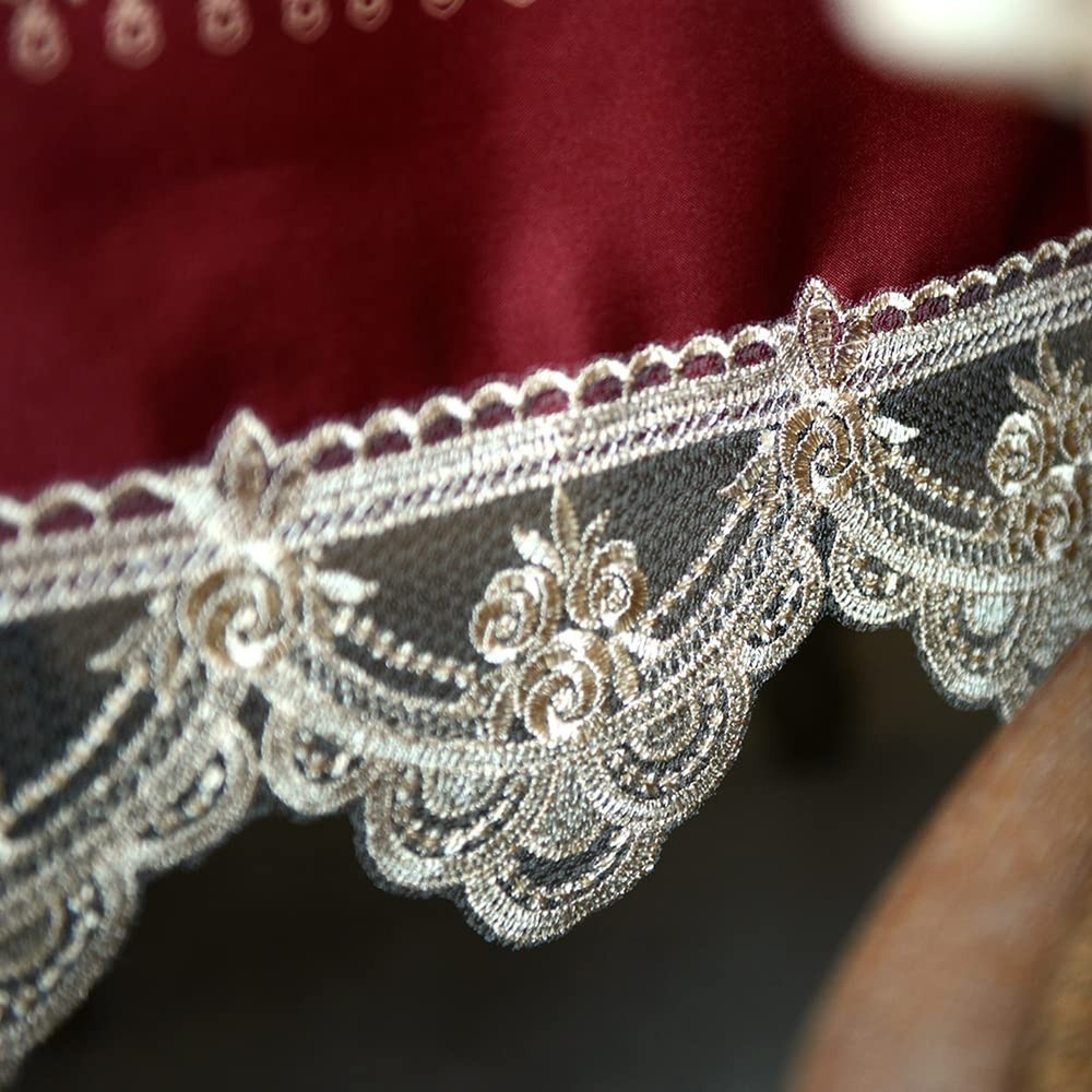 SUTAVIA Lace Embroidered Table Cloth,Rectangular Farmhouse TableCover,Classic...