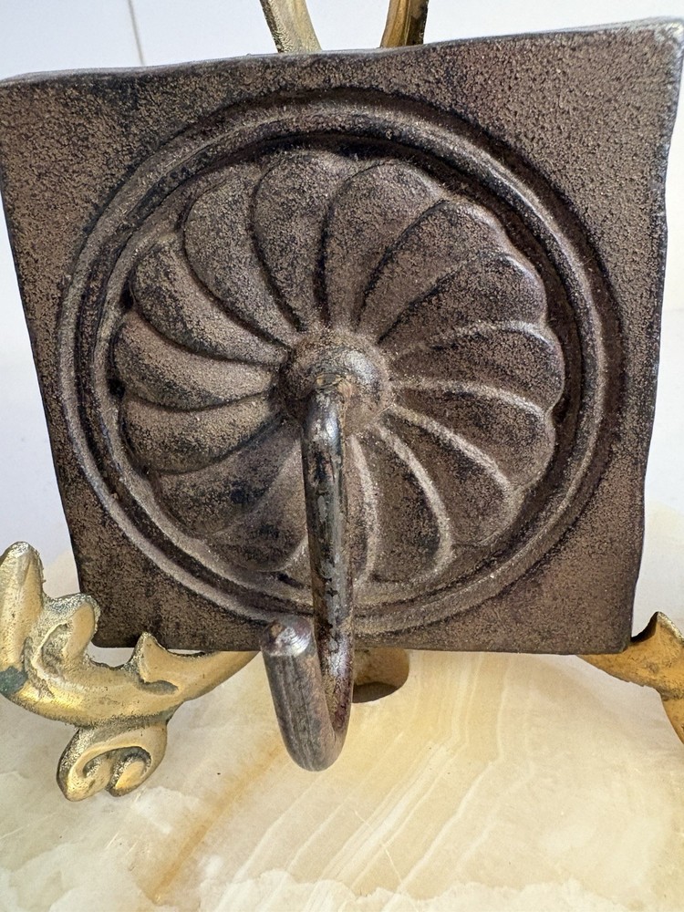 Two Vintage Cast Iron Wall Hooks