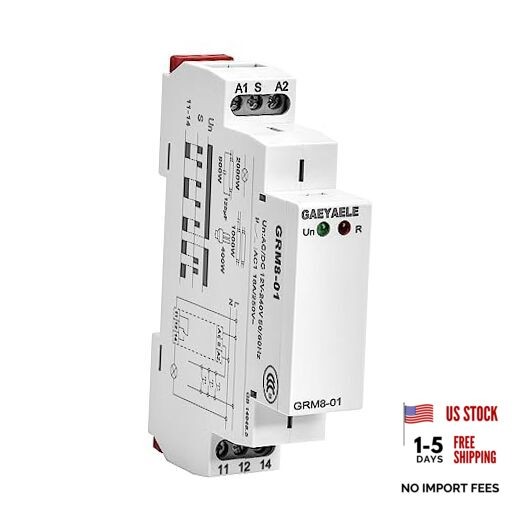 Memory Relay Latching Relay Impulse Relay Electronic GRM8-01,AC/DC12V~240V
