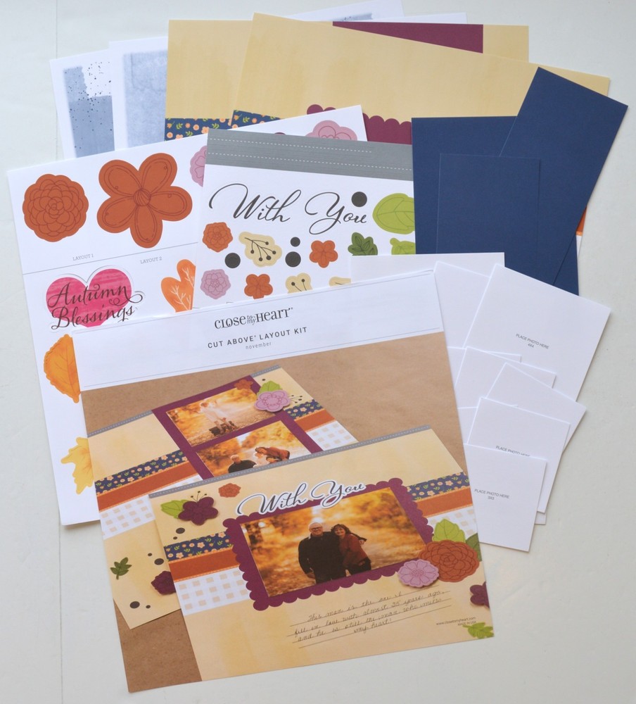 CTMH Scrapbooking Bundle “Cut Above Layout Kits” 10 Complete, 11 Partials