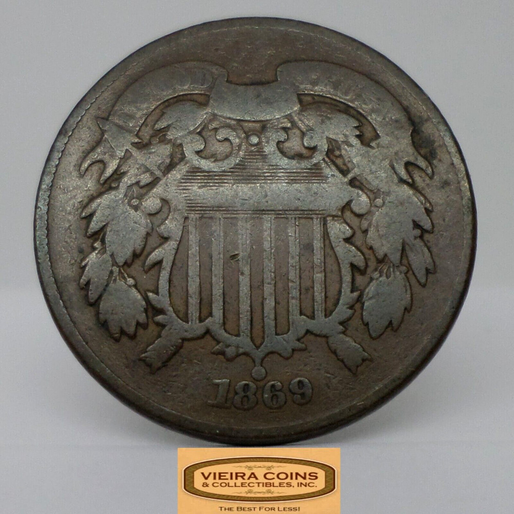 1869 Two-Cent Piece, 2 Cents Piece - #C27972NQ