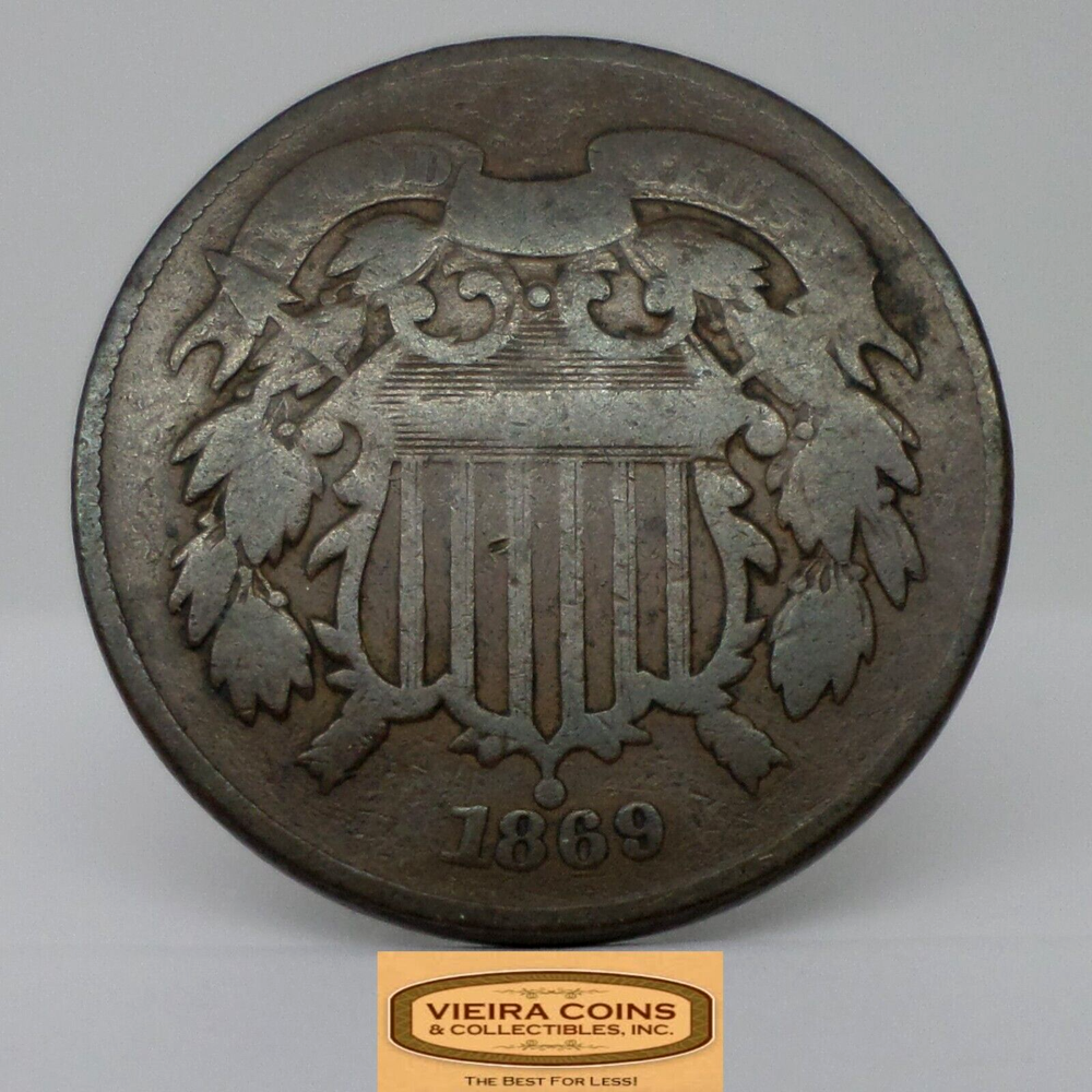 1869 Two-Cent Piece, 2 Cents Piece - #C27972NQ
